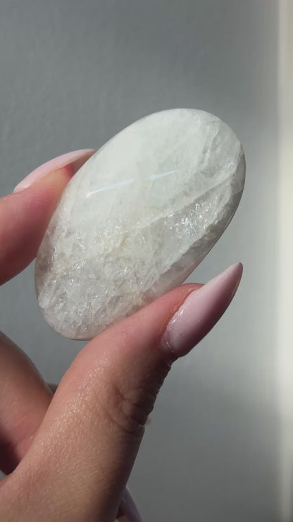 gem natrolite polished freeform