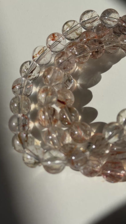 Thick Rutile Quartz Bracelets