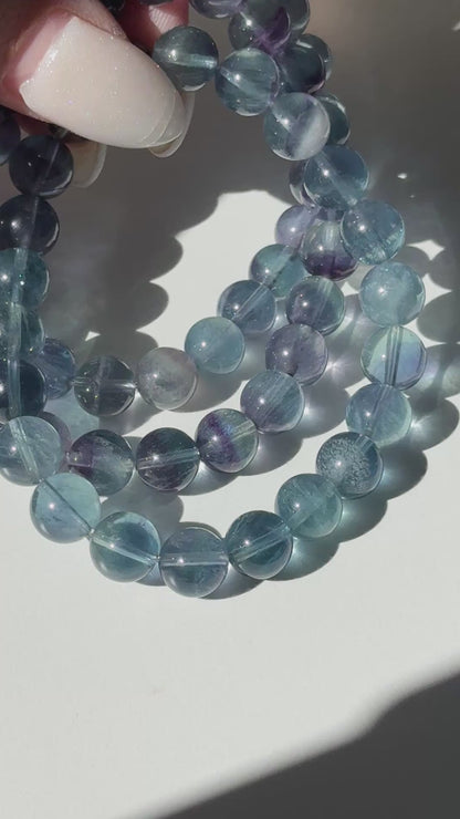 Blue Purple Fluorite Bracelets