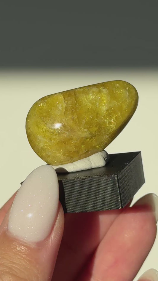 Yellow Tourmaline Gem (Sherlova Gora Russia) #2