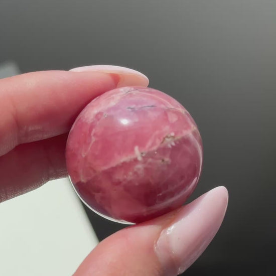 rhodochrosite sphere