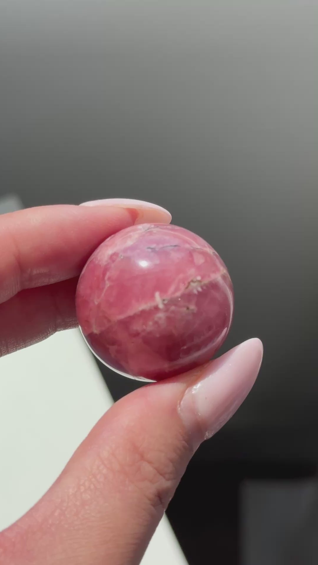 rhodochrosite sphere