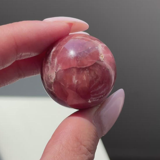 rhodochrosite sphere