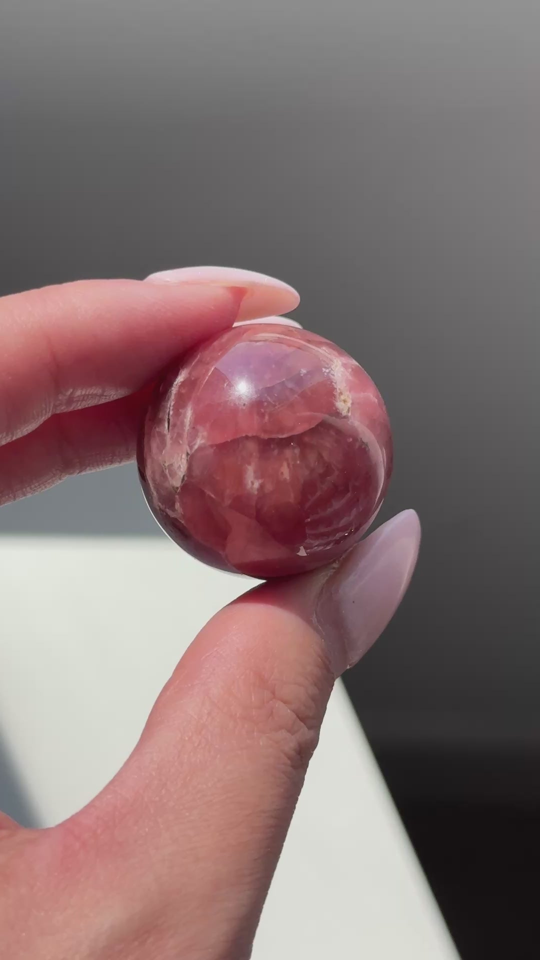 rhodochrosite sphere