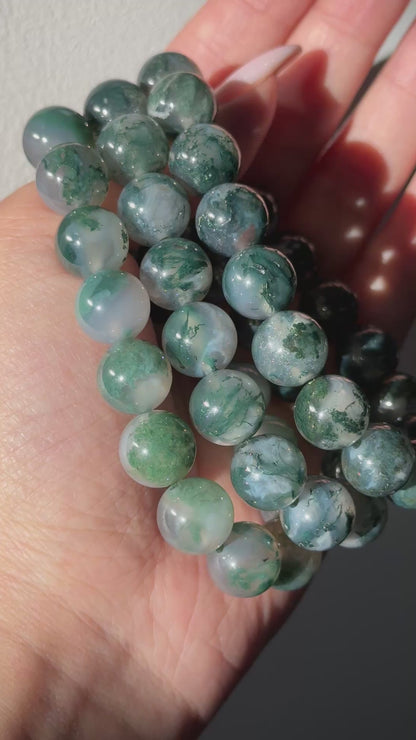 Moss Agate Bracelets