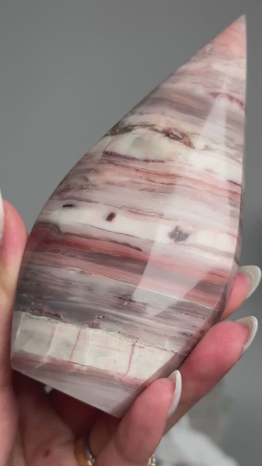 Pink Banded Onyx Flame #3