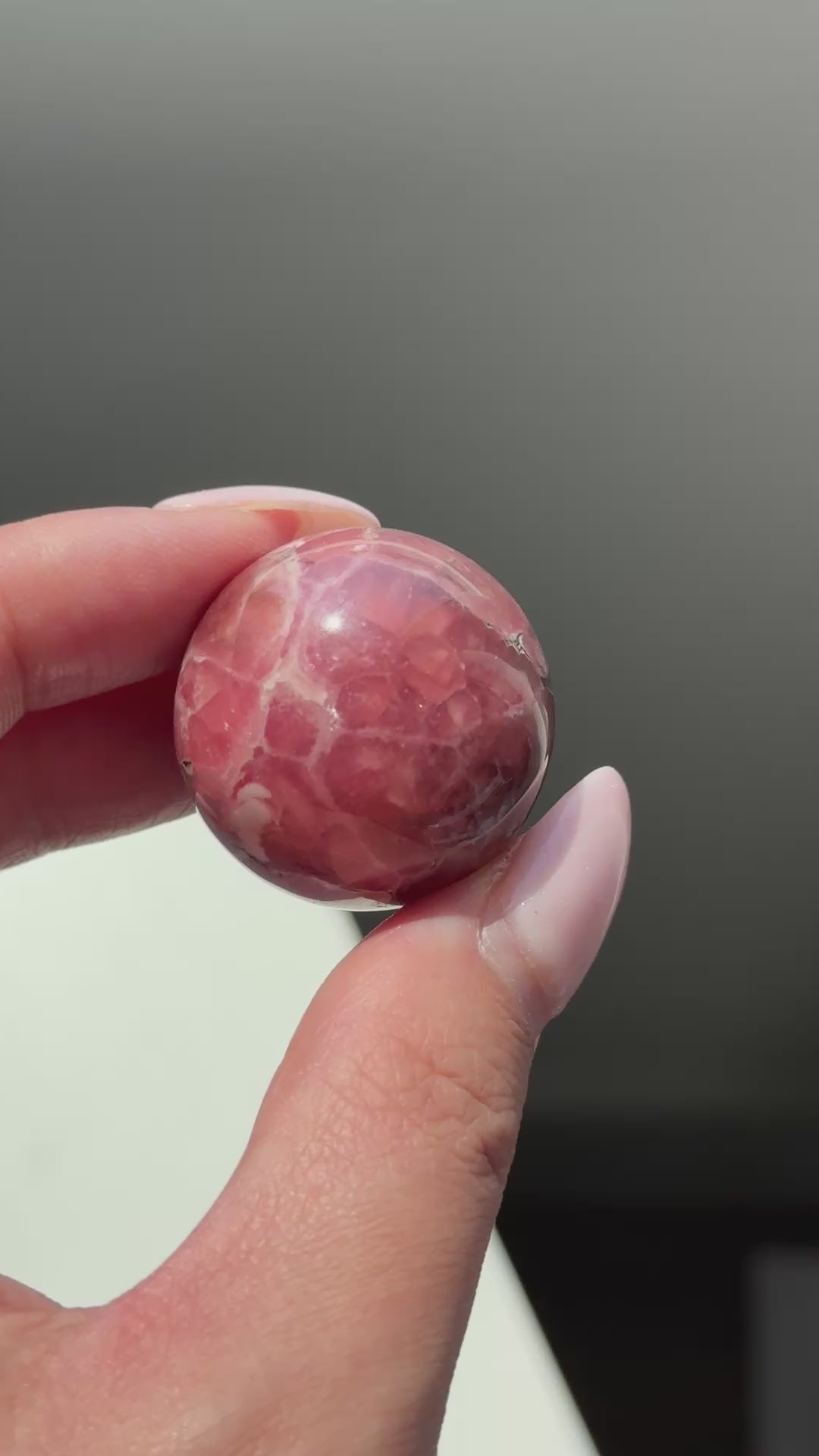 rhodochrosite sphere