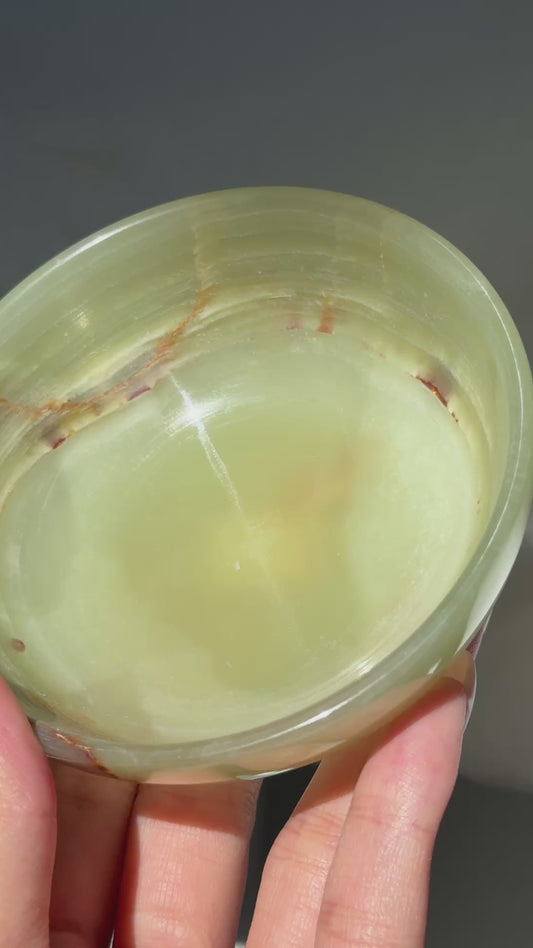 Green Onyx Bowl 4" #F