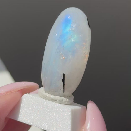 gem rainbow moonstone shiva