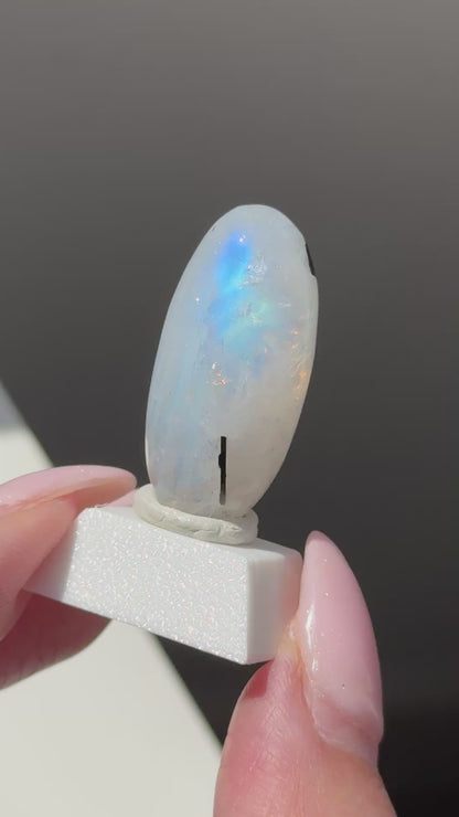 gem rainbow moonstone shiva