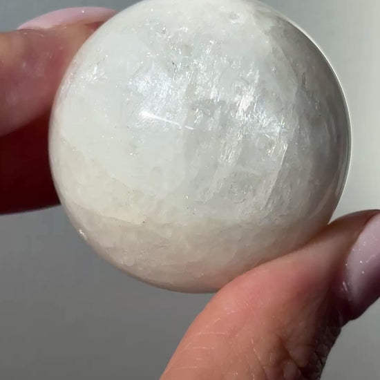 gem natrolite sphere