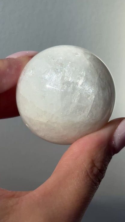 gem natrolite sphere