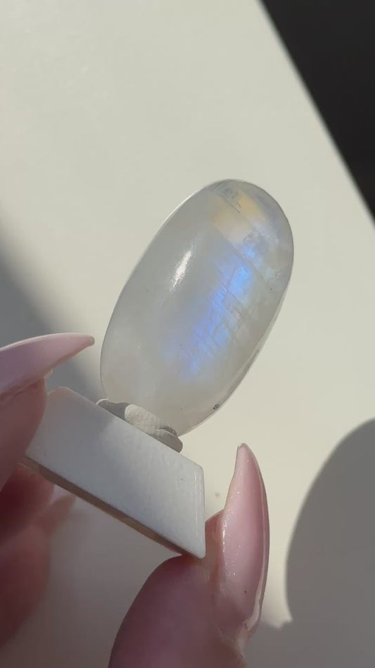 gem rainbow moonstone shiva
