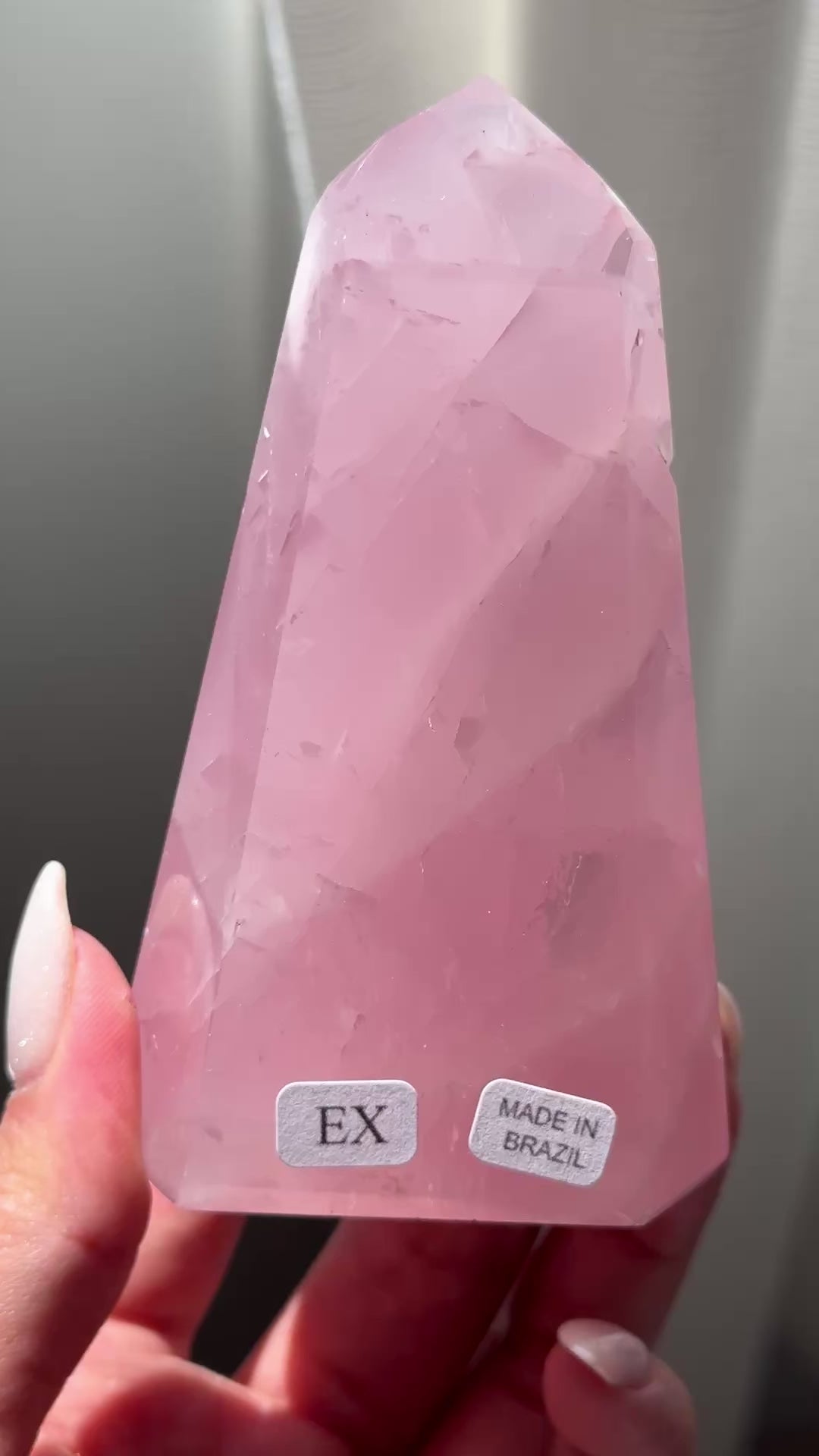 gem rose quartz tower extra grade rose quartz tower girasol quartz