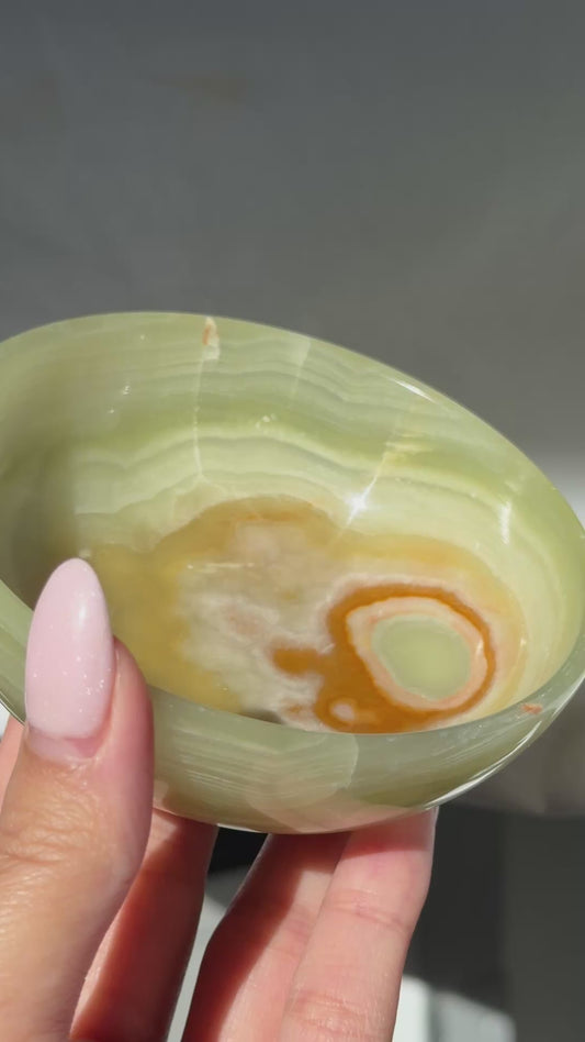 Green Onyx Bowl 4" #J