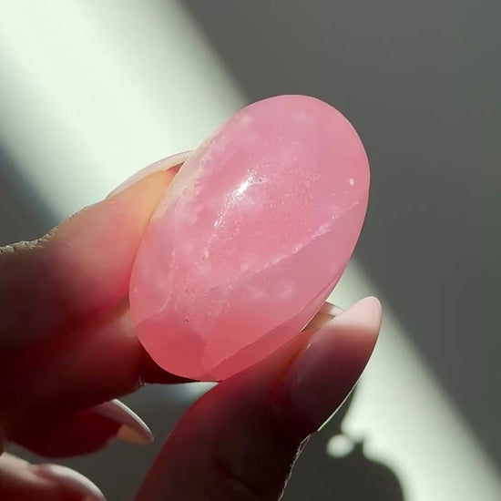 pink aragonite palm