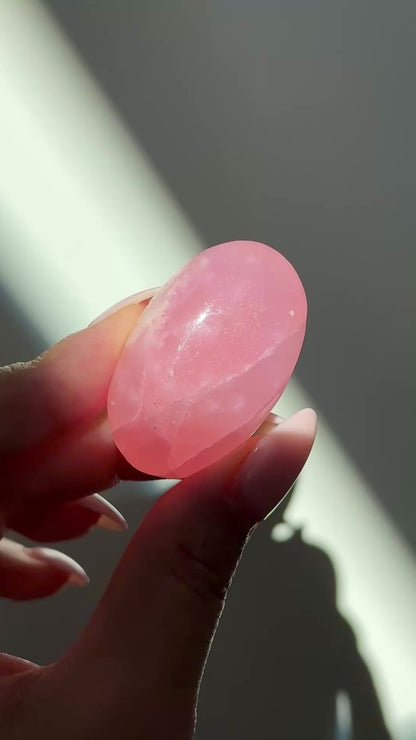 pink aragonite palm