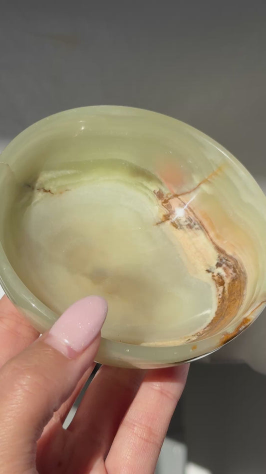 Green Onyx Bowl 4" #W