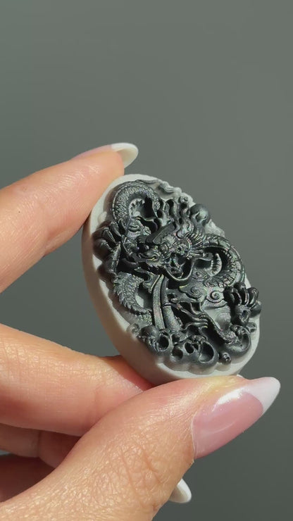 Taiji Jade Carving - Dragon #14