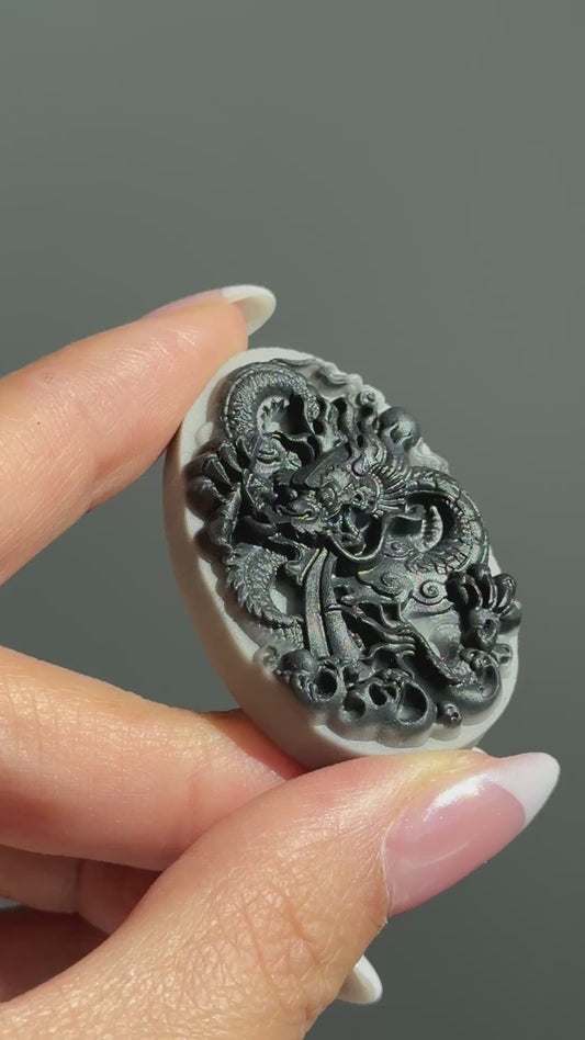Taiji Jade Carving - Dragon #14