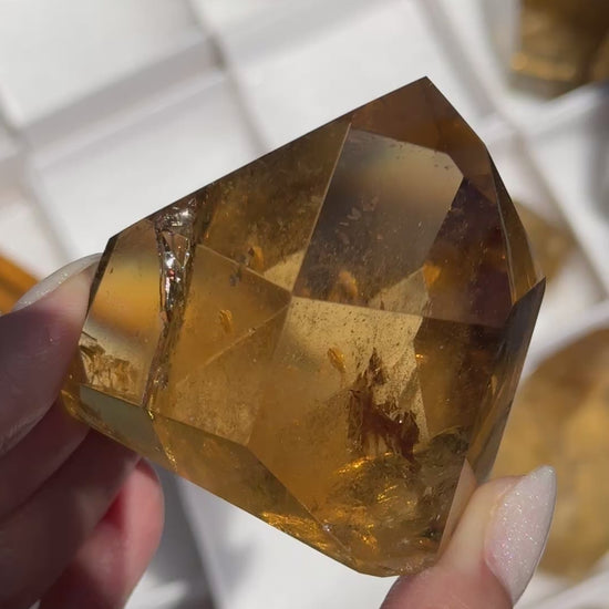 brazilian citrine tower polished crystal tower