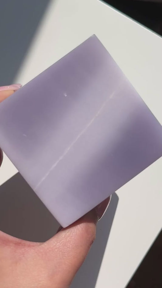 Lavender Ytrium Fluorite Cube L #9