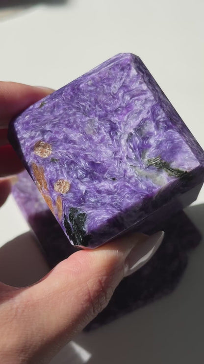 Charoite Cube w/ Slab #3