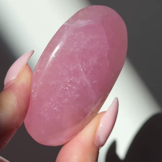 pink aragonite palm