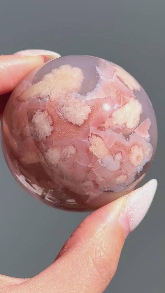 AAA Flower Agate Sphere #28