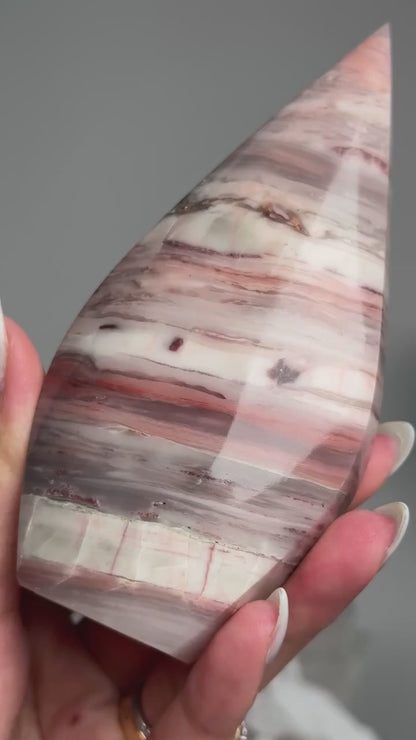 Pink Banded Onyx Flame #3