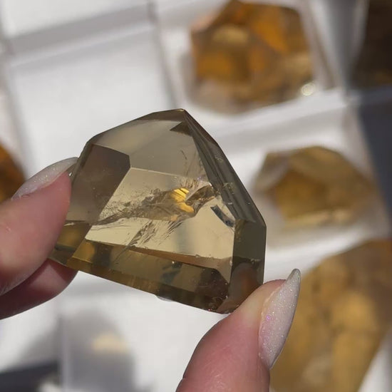 brazilian citrine tower polished crystal tower
