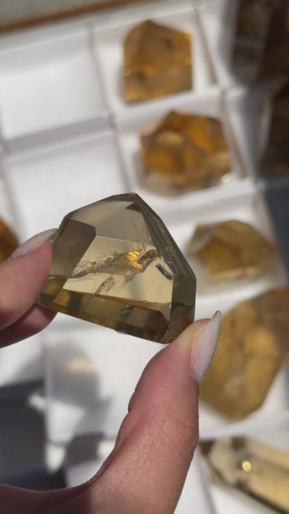 brazilian citrine tower polished crystal tower