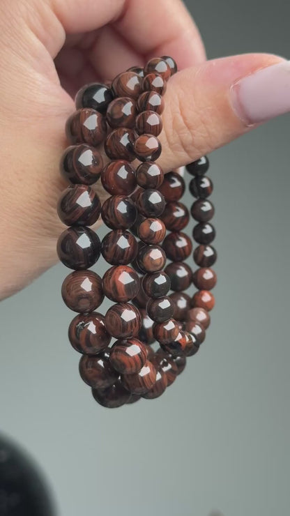 Mahogany Obsidian Bracelets (various bead sizes)