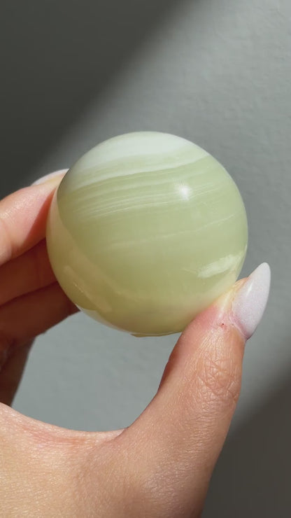 Banded Green Onyx Sphere (Pakistan)