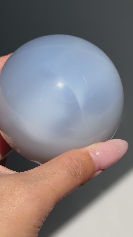 Blue Chalcedony Sphere #3