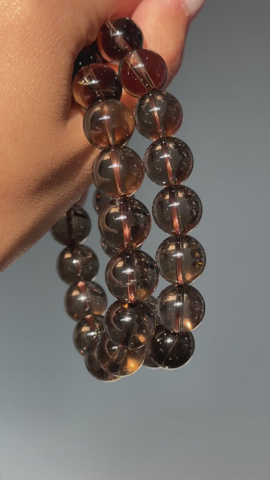 HQ Smoky Quartz Bracelets (various bead sizes)