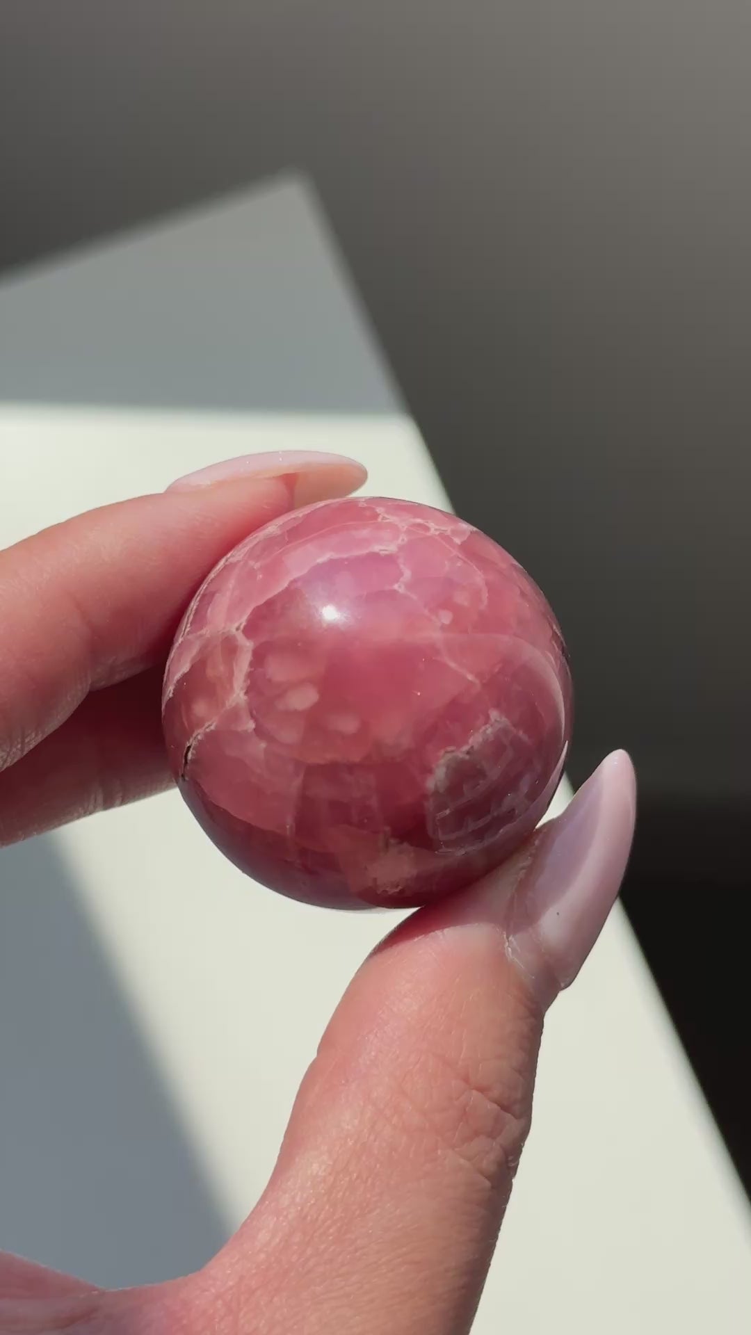 rhodochrosite sphere