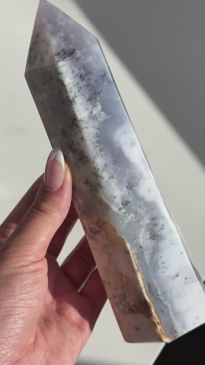 Purple Dendritic Opal Tower (L) #3