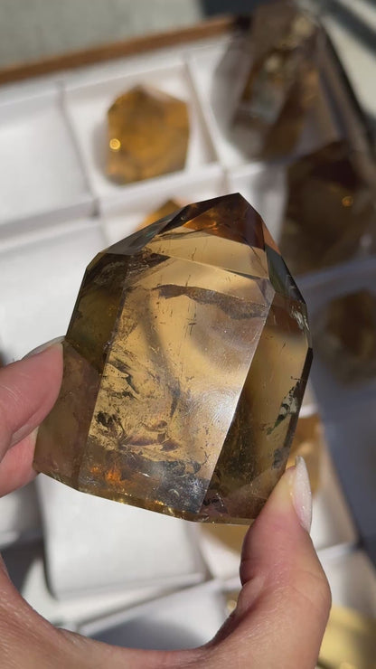 brazilian citrine tower polished crystal tower
