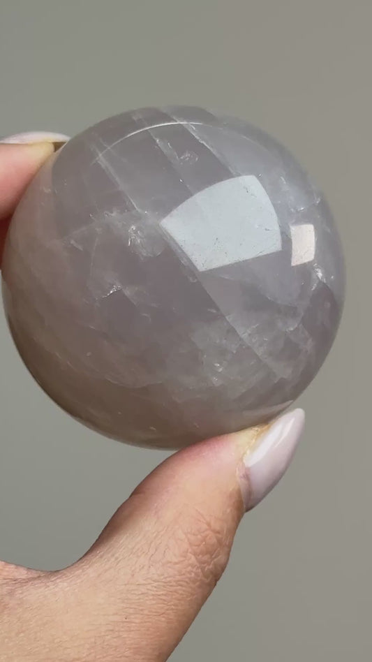 Blue Rose Quartz Sphere #2