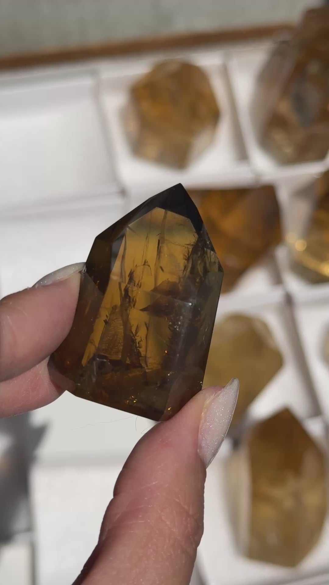 polished zambian citrine freeform