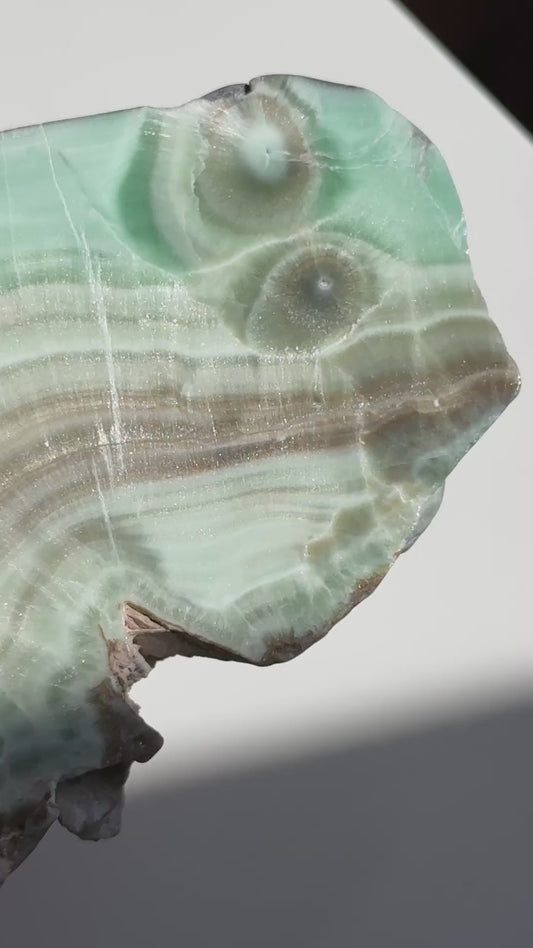 Green Aragonite Slab (Mine La Profunda, Carmenes, Leon) #3