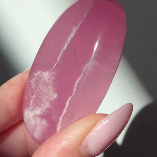 pink aragonite palm