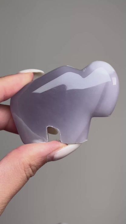 Lavender Fluorite Buffalo S Carving #6